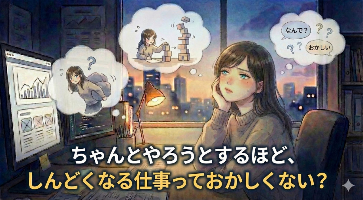 ちゃんとやろうとするほど、しんどくなる仕事っておかしくない？