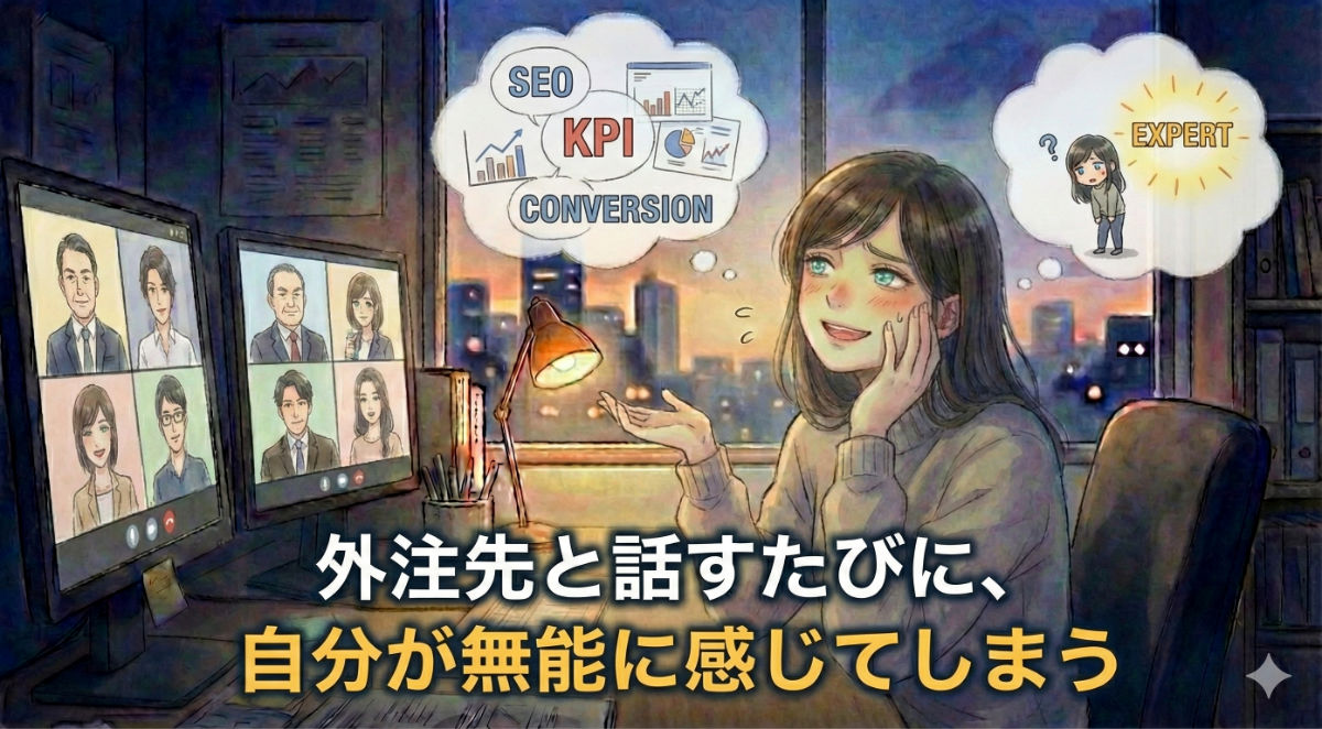 外注先と話すたびに、自分が無能に感じてしまう