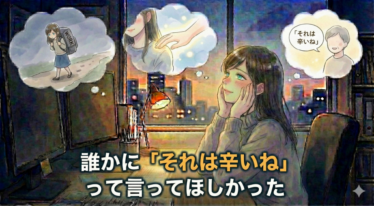 誰かに「それは辛いね」って言ってほしかった