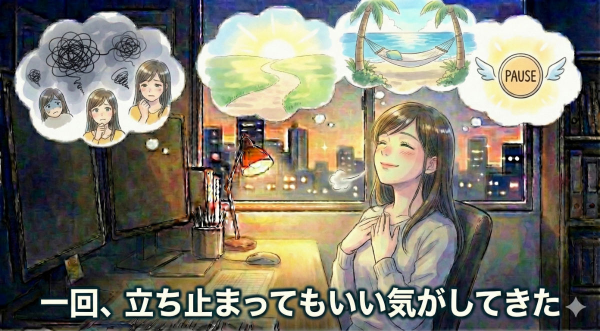 一回、立ち止まってもいい気がしてきた