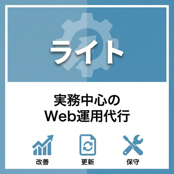 ライトプラン - 実務中心のWeb運用代行